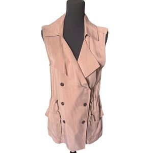 Banana Republic Tan Cargo Vest Size Medium